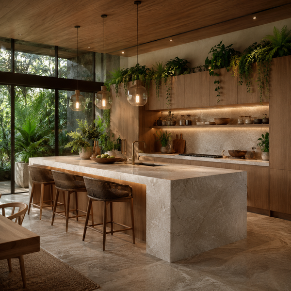 Biophilic Kitchen – Khi căn bếp trở thành khu vườn của cảm xúc