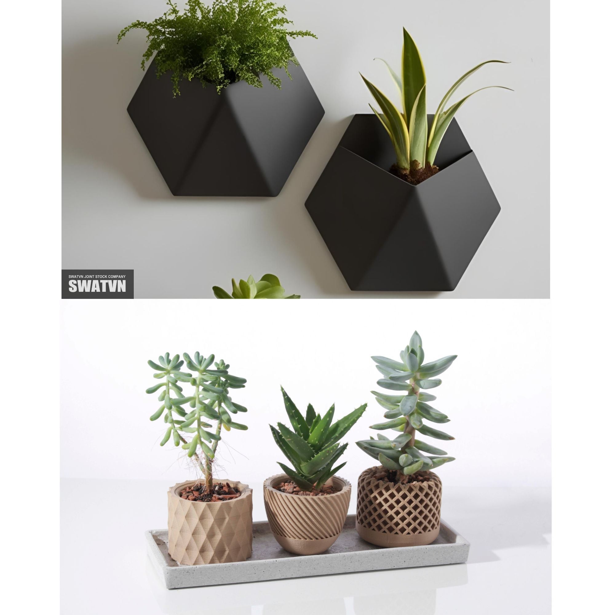 CHẬU CÂY IN 3D ĐỘC ĐÁO – ĐIỂM NHẤN TRANG TRÍ CHO BÀN LÀM VIỆC & KHÔNG GIAN SỐNG