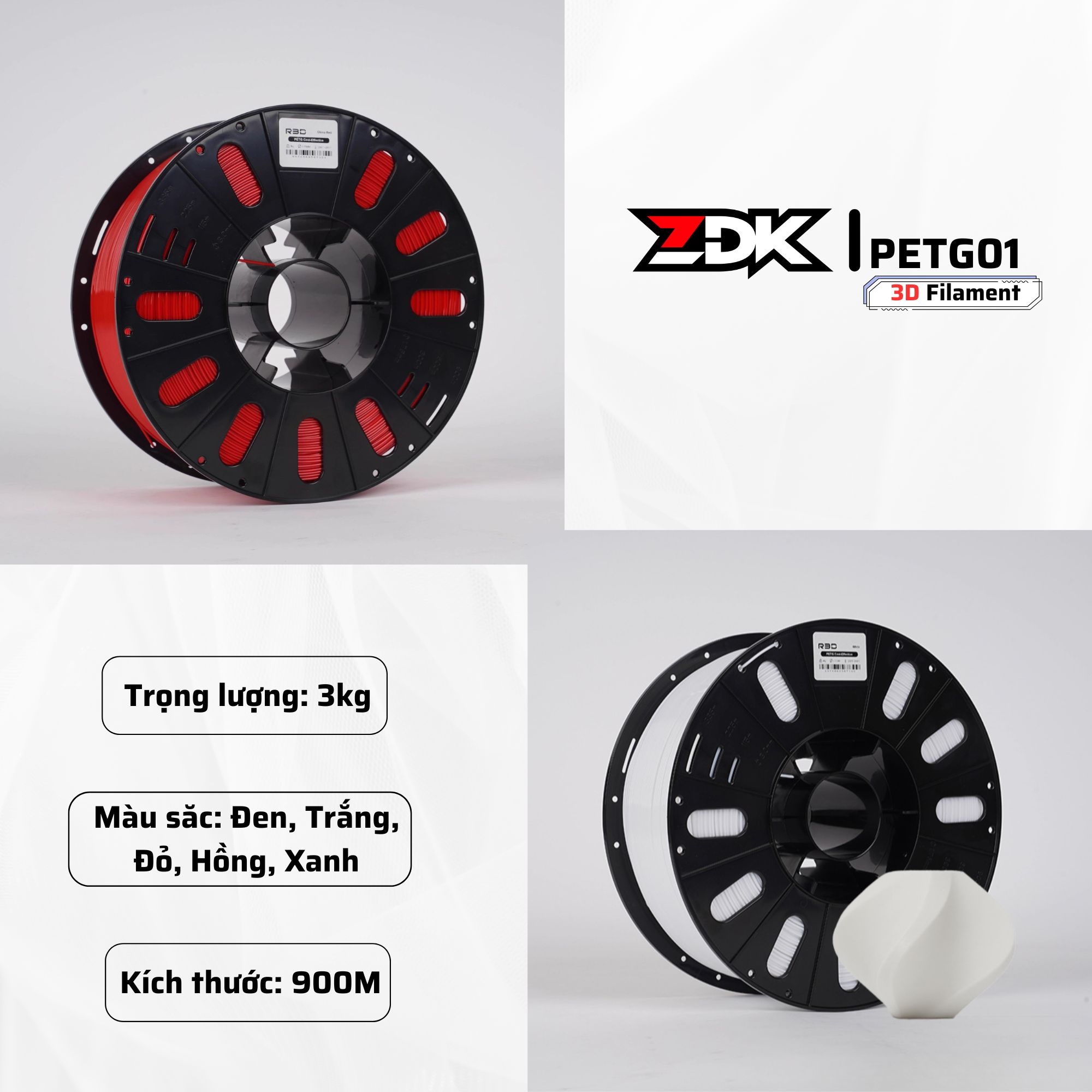 CUNG CẤP CUỘN NHỰA PETG CHẤT LƯỢNG CAO – NGUỒN HÀNG ỔN ĐỊNH, GIÁ TỐT CHO IN 3D