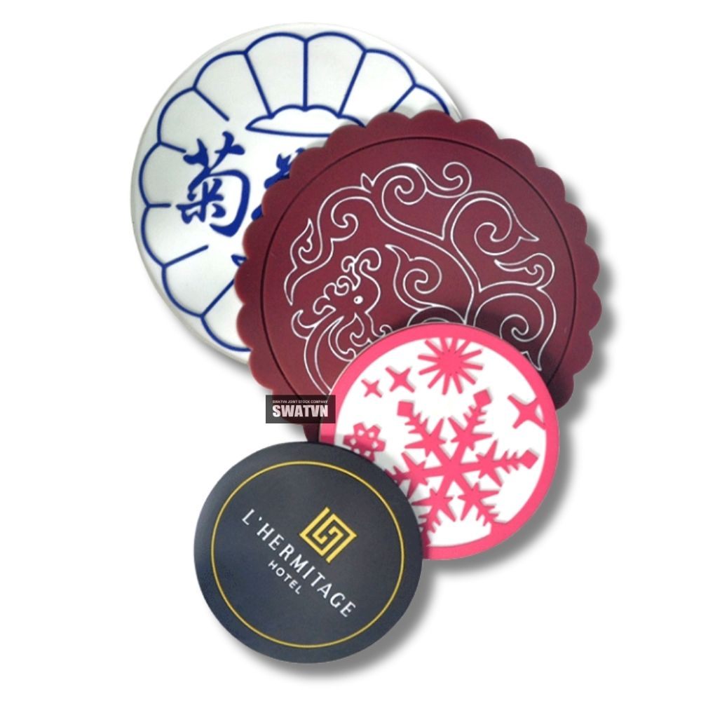 XƯỞNG SẢN XUẤT ĐẾ LÓT LY CAO SU IN LOGO – QUÀ TẶNG DOANH NGHIỆP GIÁ TRỊ