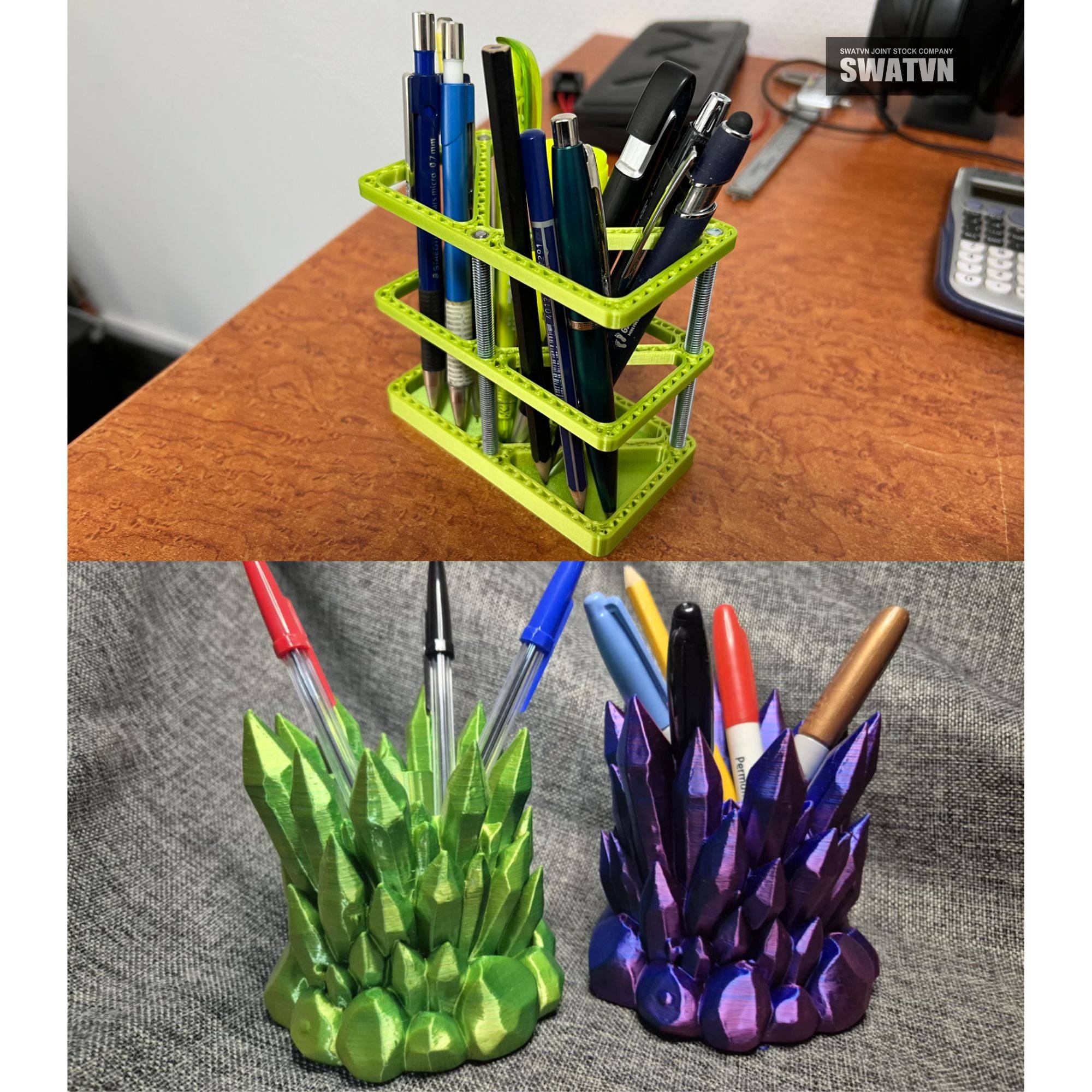 LỌ ĐỰNG BÚT ĐỂ BÀN IN 3D ĐỘC ĐÁO – KẾT HỢP TIỆN ÍCH VÀ PHONG CÁCH TRANG TRÍ HIỆN ĐẠI