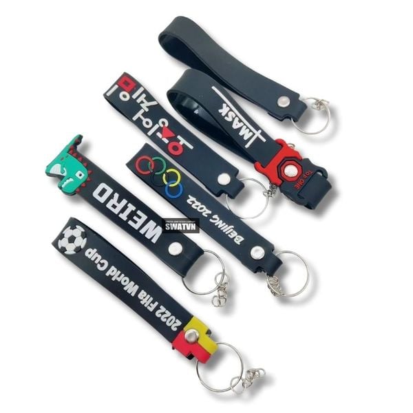 XƯỞNG SẢN XUẤT MÓC KHÓA CAO SU IN LOGO THEO YÊU CẦU - THIẾT KẾ ĐỘC QUYỀN, IN SẮC NÉT