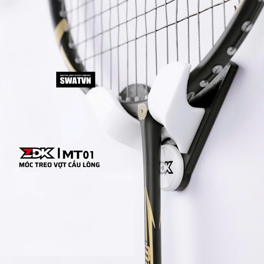 MÓC TREO VỢT IN 3D – GIẢI PHÁP TIỆN LỢI CHO NGƯỜI YÊU THỂ THAO