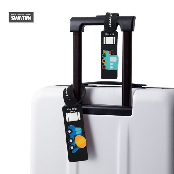 THẺ THÔNG TIN TREO HÀNH LÝ CAO SU IN LOGO - GIẢI PHÁP NHẬN DIỆN HIỆU QUẢ