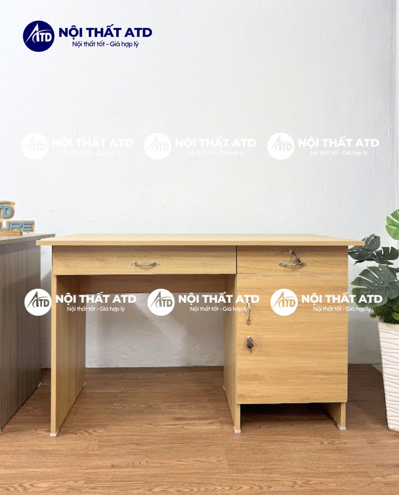 CỬA HÀNG BÁN BÀN LÀM VIỆC 3 HỘC PHỦ MELAMINE GIÁ RẺ TẠI Q9