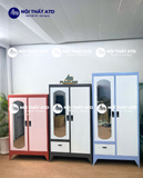 TỦ QUẦN ÁO SẮT 2 CÁNH - 3 CÁNH GIÁ RẺ TẠI HỒ CHÍ MINH