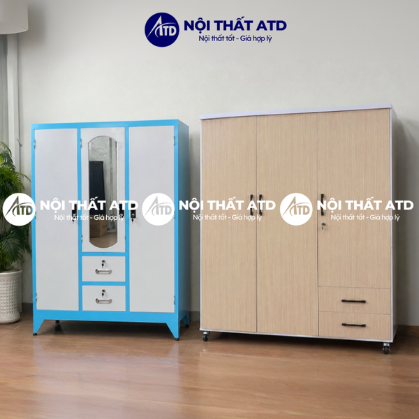 Tủ quần áo sắt và tủ quần áo nhựa Đài Loan