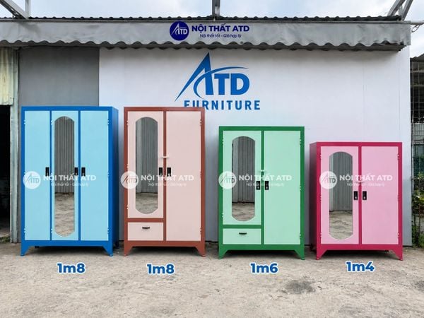 Các kích thước tủ quần áo sắt tại nội thất ATD