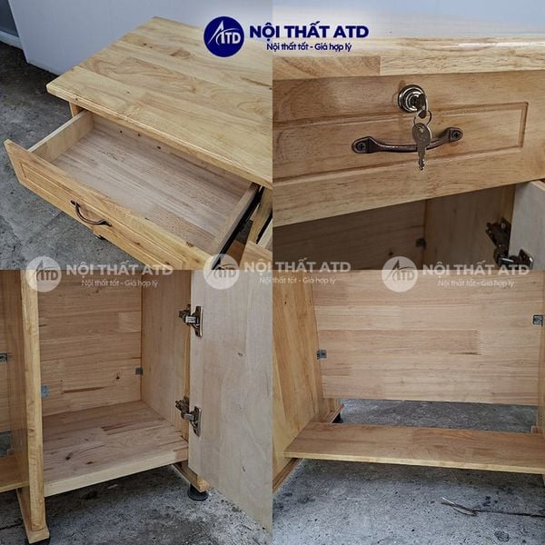 Chi tiết bàn làm việc gỗ thông màu gỗ nhạt
