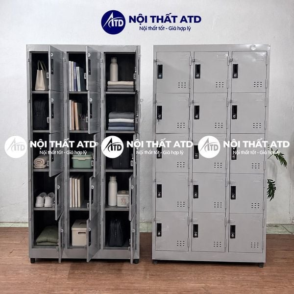 Tủ locker giúp bố trí đồ đạc gọn gàng