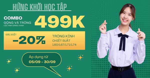 Ưu Đãi Tháng 9 Tại Mắt Kính Yoon – Sở Hữu Trọn Bộ Kính Chuẩn Thời Trang Chỉ Với 499K