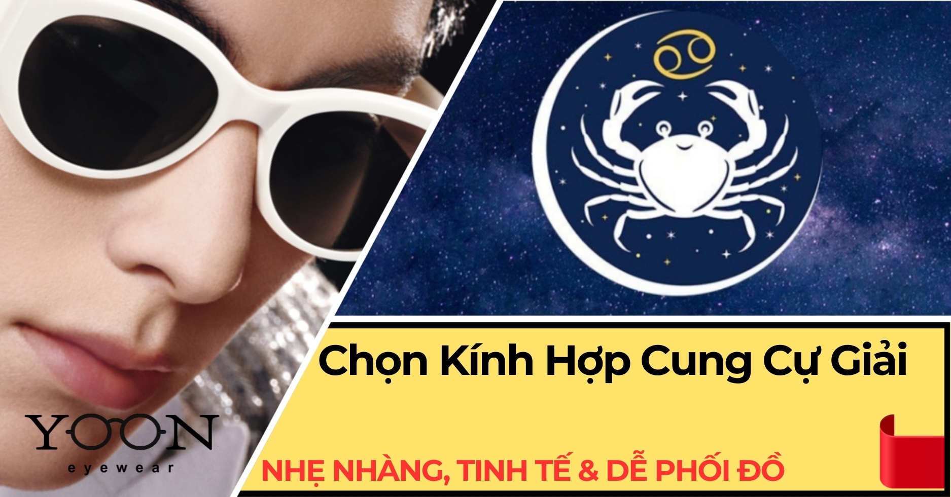 Bí Quyết Chọn Kính Hợp Cung Cự Giải: Nhẹ Nhàng, Tinh Tế & Dễ Phối