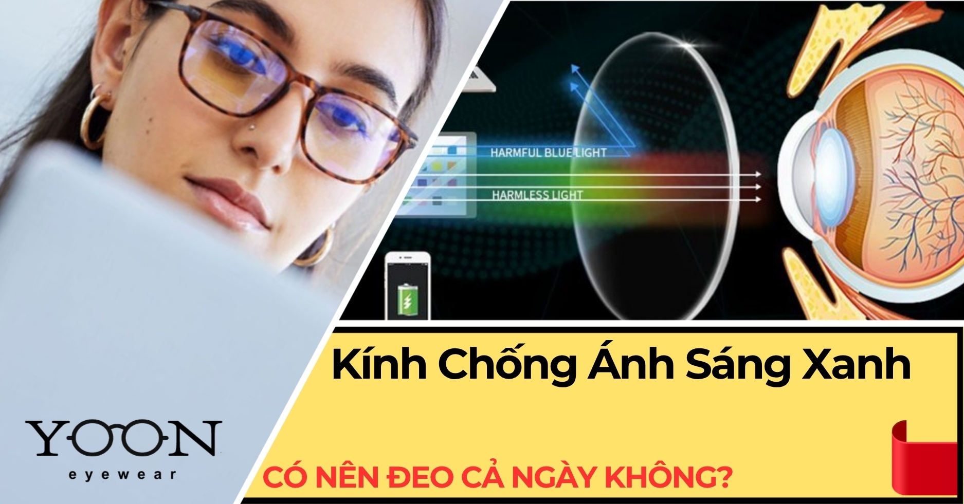 Có Nên Đeo Kính Tròng Chống Ánh Sáng Xanh Cả Ngày?