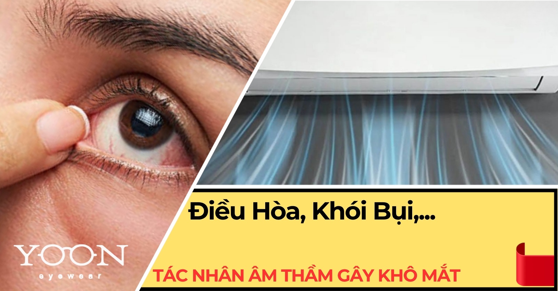 Điều Hòa, Khói Bụi, Thời Tiết Hanh Khô – Tác Nhân Âm Thầm Gây Khô Mắt
