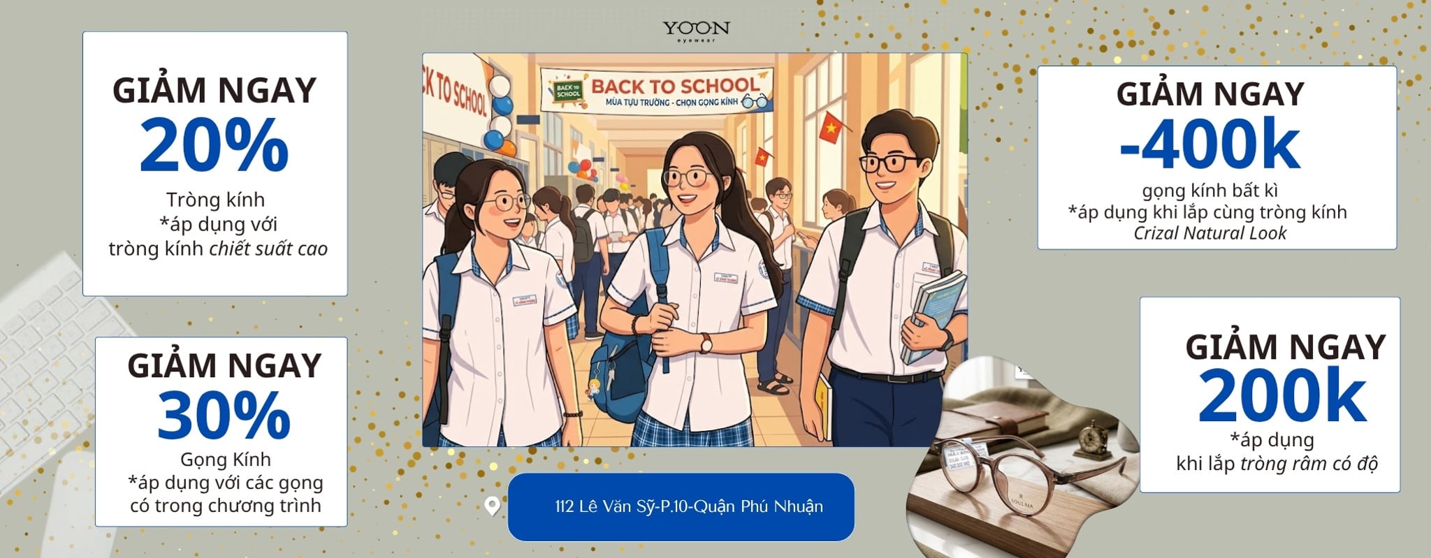 Chương trình tháng 8 Mắt Kính Yoon