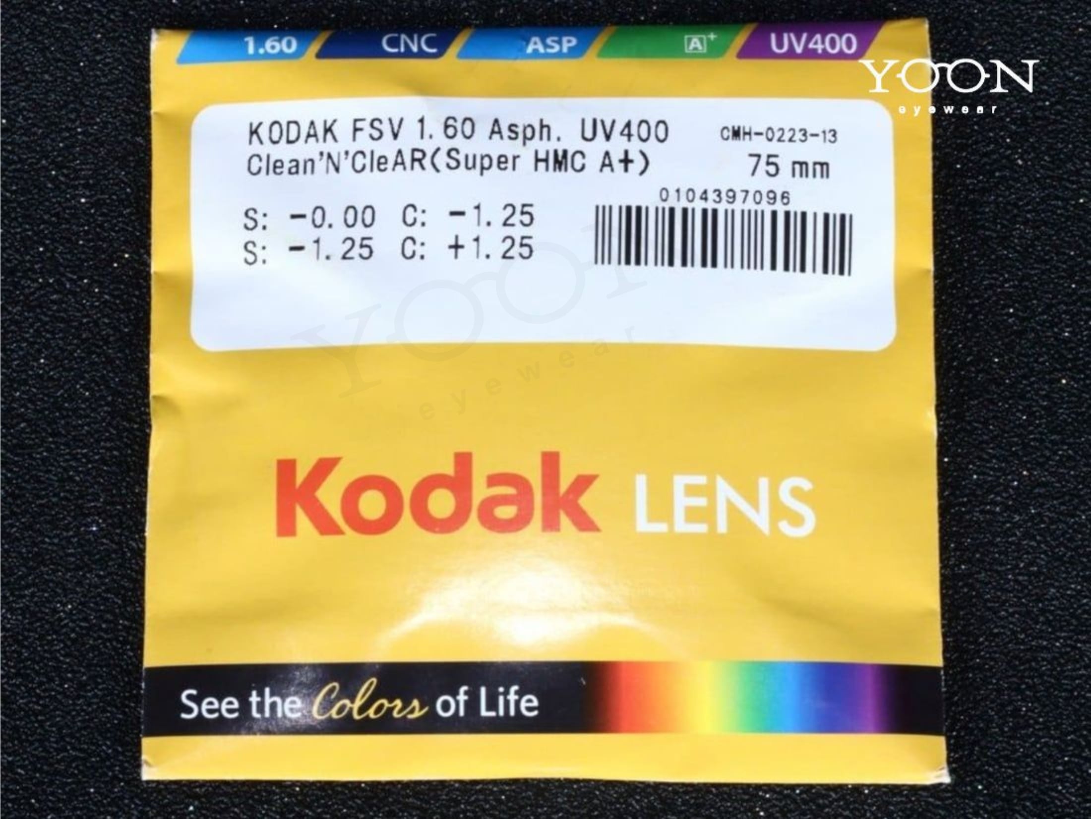 Tròng Kodak Clean & Clear 1.60