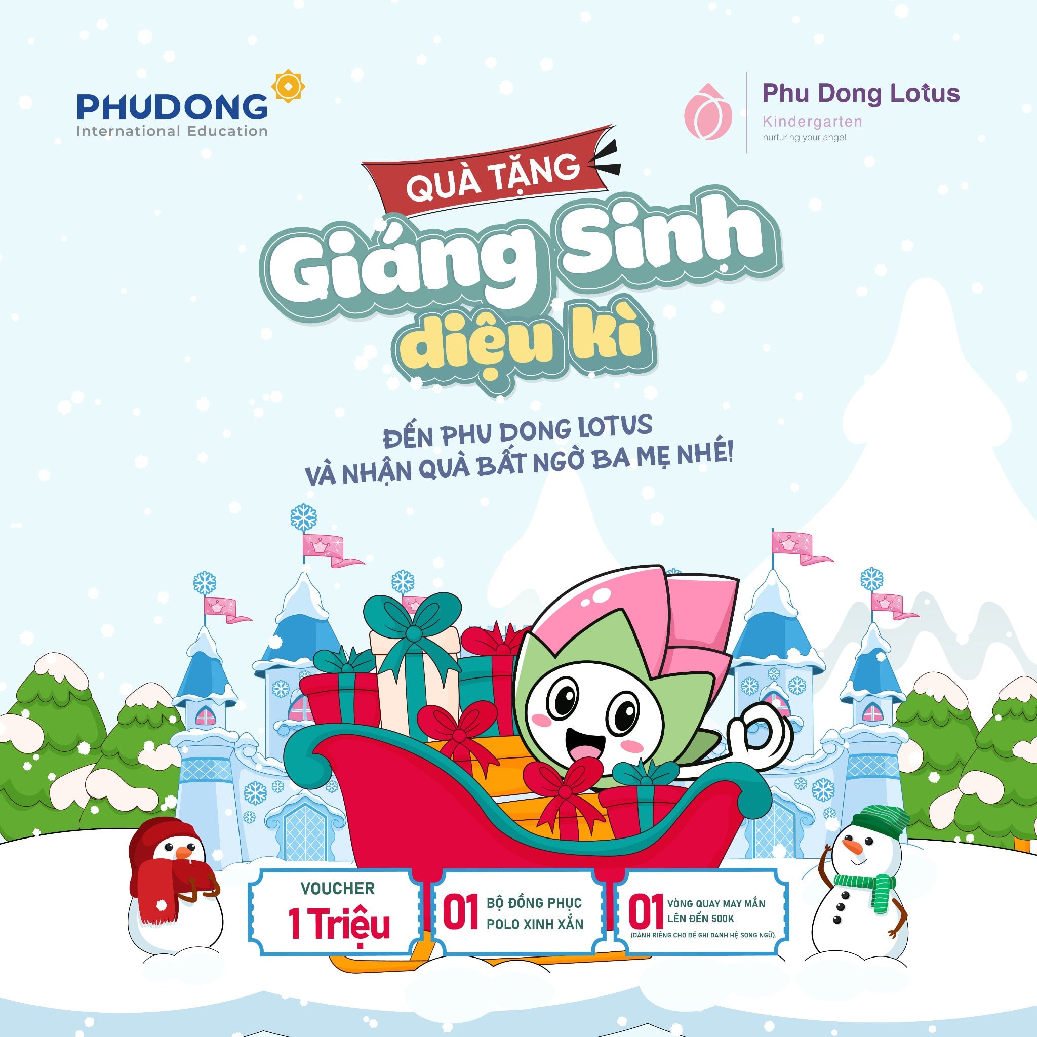 MÙA GIÁNG SINH DIỆU KÌ – ĐẾN PHU DONG LOTUS VÀ NHẬN QUÀ BẤT NGỜ BA MẸ NHÉ!