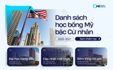 Tổng Hợp Học Bổng Mỹ Cho Bậc Cử Nhân Năm 2026