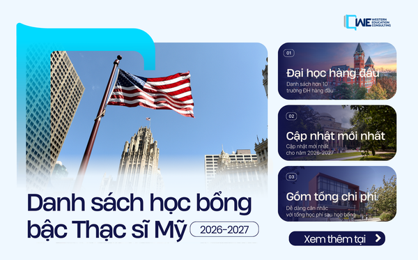 Tổng Hợp Học Bổng Mỹ Cho Thạc Sĩ Năm 2026