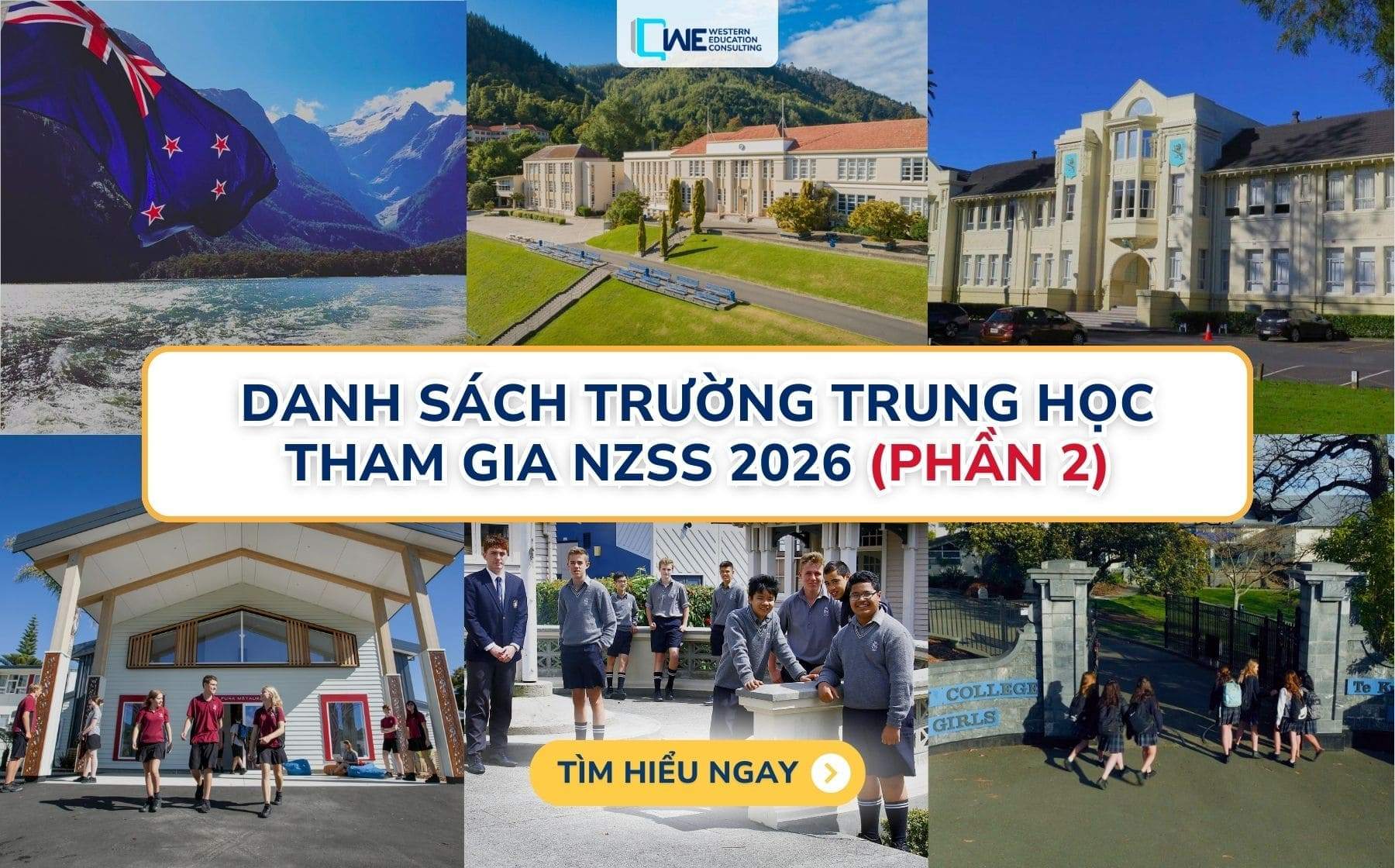 TỔNG HỢP: CÁC TRƯỜNG TRUNG HỌC THUỘC HỌC BỔNG CHÍNH PHỦ NEW ZEALAND – PHẦN 2