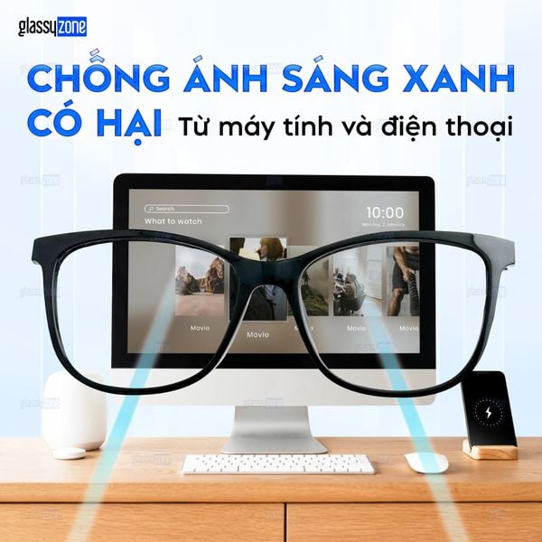 Tròng kính chống ánh sáng xanh