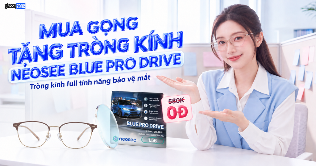 Mua Gọng Tặng Tròng Kính