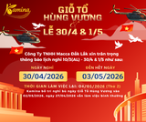 🇻🇳 THÔNG BÁO LỊCH NGHỈ LỄ 30/4 – 1/5