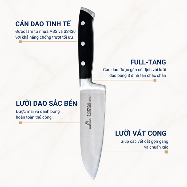 Dao thái đa năng Santoku Benchusch 6 inch