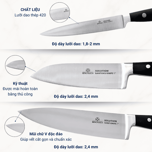 Bộ dao nhà bếp Benchusch