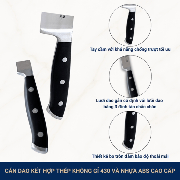 Dao gọt hoa quả 5 inch và Dao thài Santoku 6 inch Benchusch
