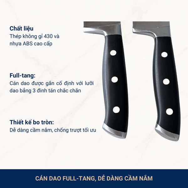 Dao thái đa năng Santoku và Dao đầu bếp Benchusch