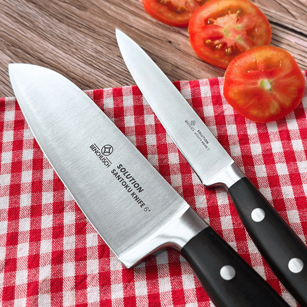 Dao gọt hoa quả 5 inch và Dao thái Santoku 6 inch Benchusch