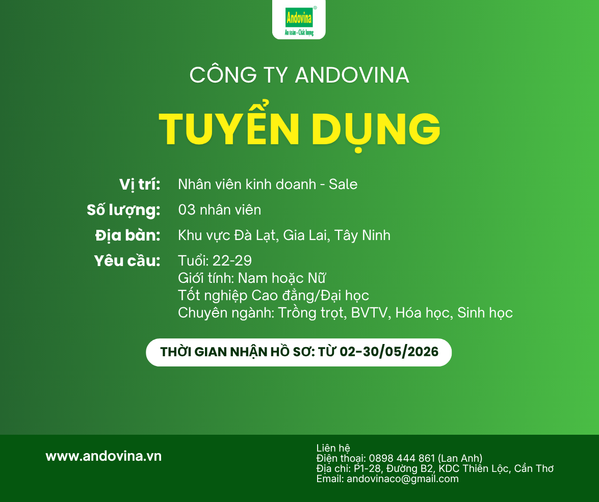 TUYỂN DỤNG - NHÂN VIÊN KINH DOANH
