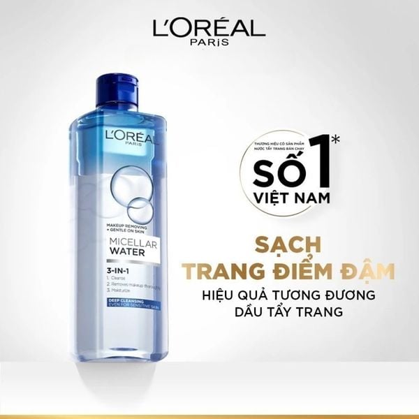 Nước Tẩy Trang L'Oreal Dưỡng Ẩm Cho Da Khô 400ml