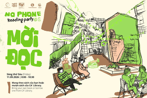 No phone reading party số 01 tại Hà Nội - Chủ đề Mời đọc