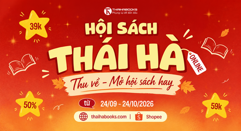 Hội sách Thái Hà online: Thu về - Mở hội sách hay từ 24/09 - 24/10/2026