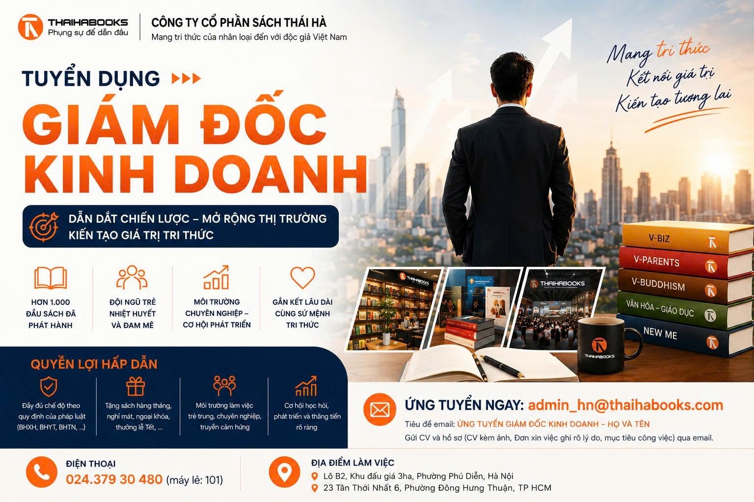 TUYỂN DỤNG GIÁM ĐỐC KINH DOANH (HÀ NỘI/HỒ CHÍ MINH)