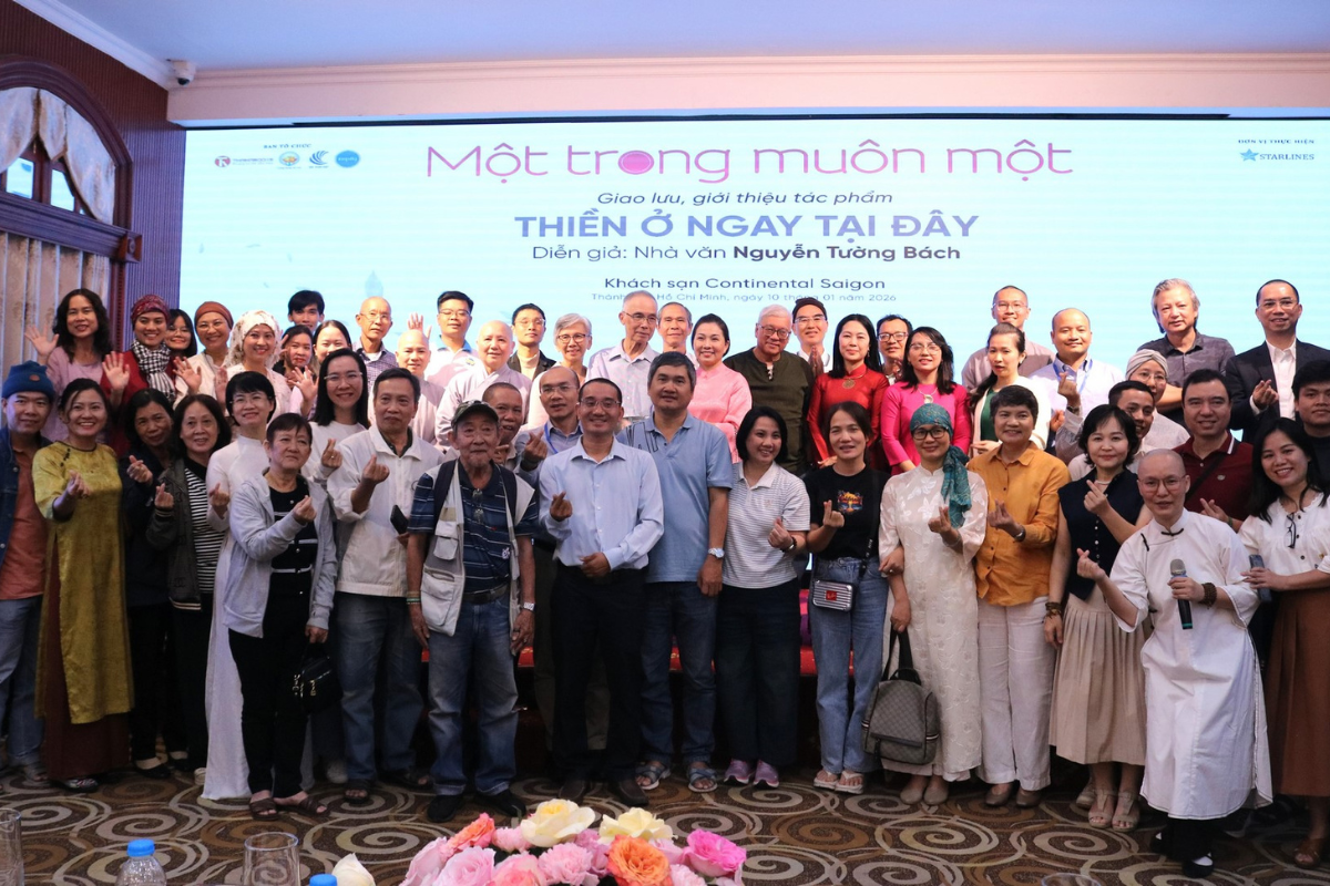 Tổng kết sự kiện giao lưu, giới thiệu sách Thiền ở ngay tại đây 10.01.2026