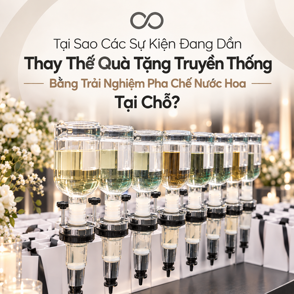 Tại Sao Các Sự Kiện Đang Dần Thay Thế Quà Tặng Truyền Thống Bằng Trải Nghiệm Pha Chế Nước Hoa Tại Chỗ?