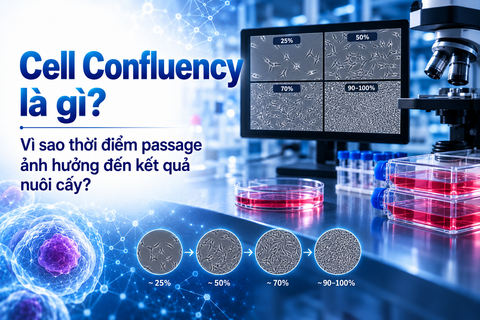 Cell Confluency là gì? Vì sao thời điểm passage ảnh hưởng đến kết quả nuôi cấy?