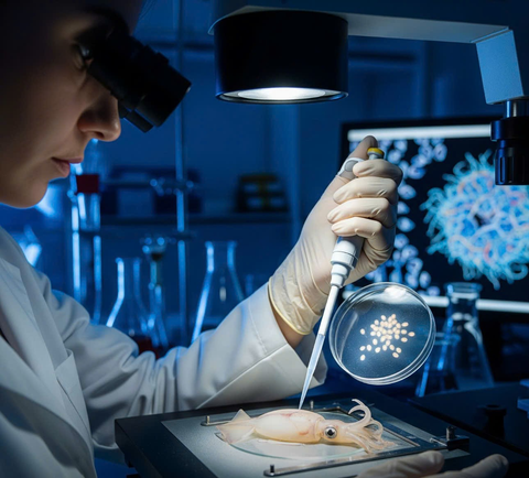 Khám phá tiềm năng trong nghiên cứu tế bào mực: Cánh cửa mở cho khoa học hiện đại