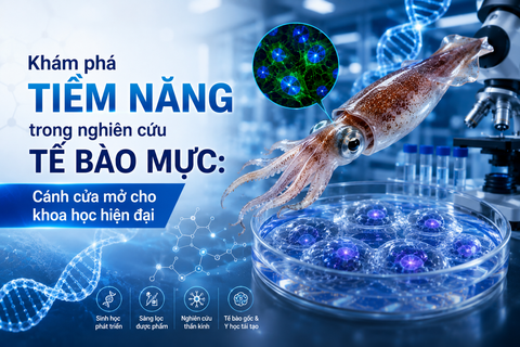 Khám phá tiềm năng trong nghiên cứu tế bào mực: Cánh cửa mở cho khoa học hiện đại
