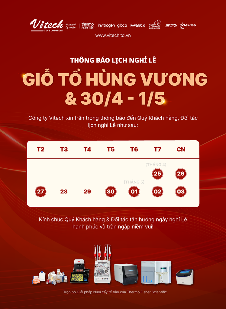 THÔNG BÁO NGHỈ LỄ GIỖ TỔ HÙNG VƯƠNG, NGÀY THỐNG NHẤT ĐẤT NƯỚC 30/4 VÀ QUỐC TẾ LAO ĐỘNG 1/5 NĂM 2026