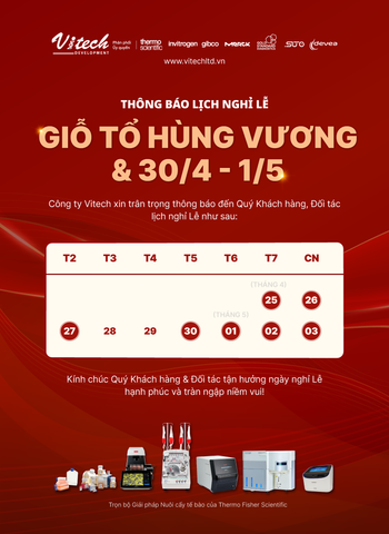 THÔNG BÁO NGHỈ LỄ GIỖ TỔ HÙNG VƯƠNG, NGÀY THỐNG NHẤT ĐẤT NƯỚC 30/4 VÀ QUỐC TẾ LAO ĐỘNG 1/5 NĂM 2026