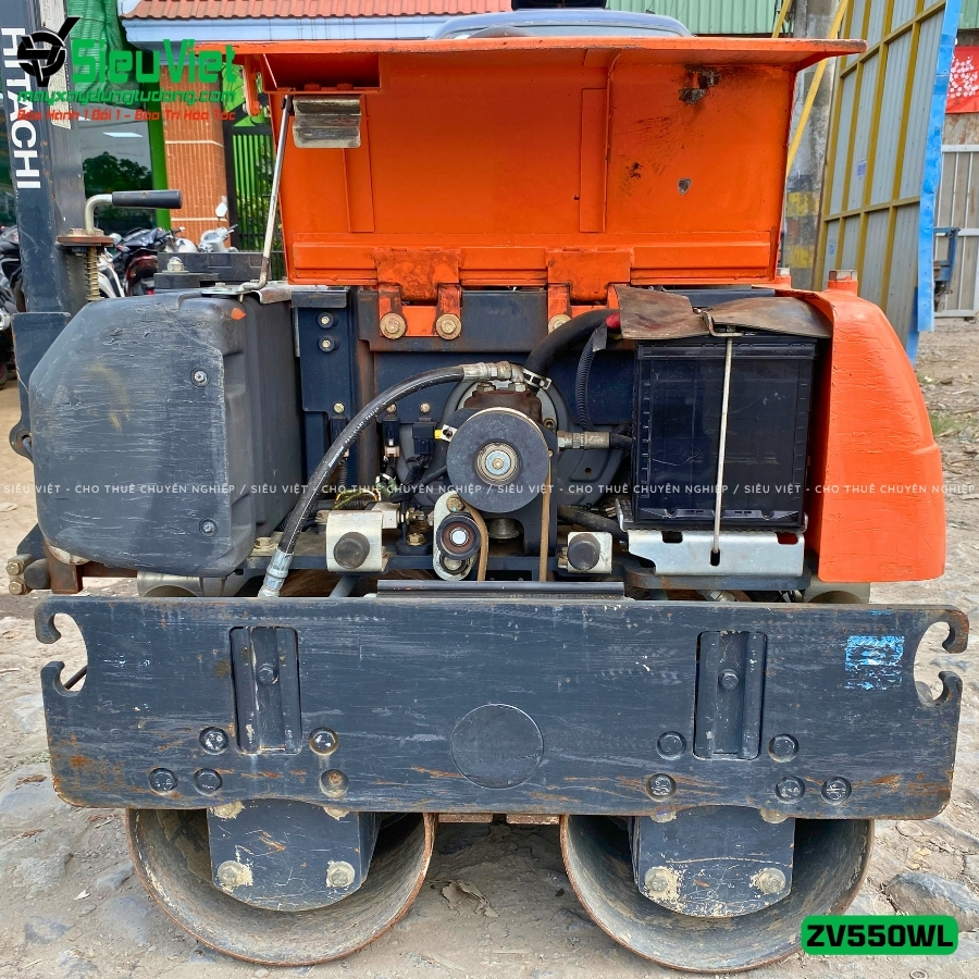 Cơ cấu khung gầm xe lu rung dắt tay Hitachi ZV550WL
