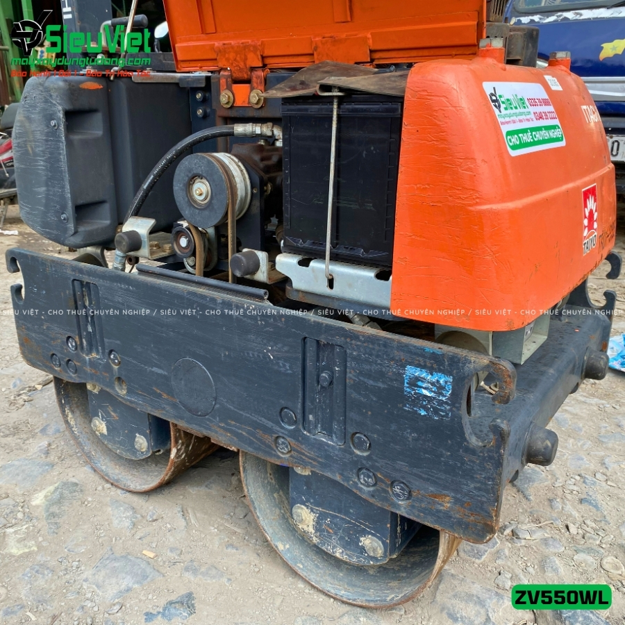 Cơ cấu khung gầm xe lu rung dắt tay Hitachi ZV550WL