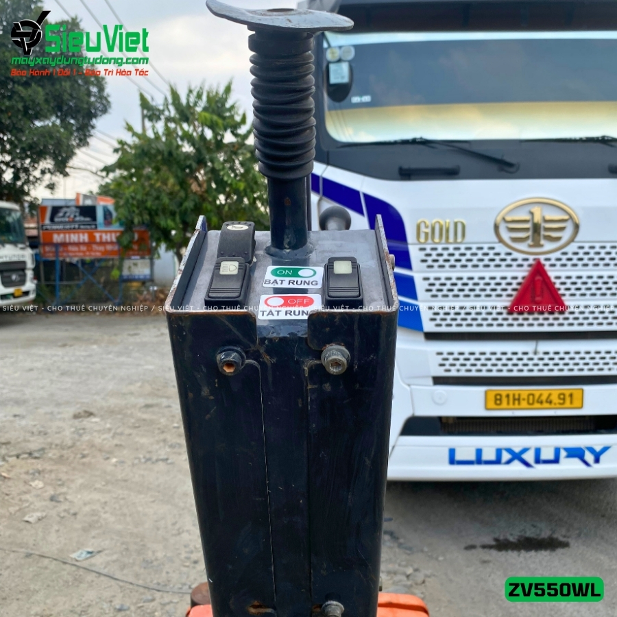 Cơ cấu khung gầm xe lu rung dắt tay Hitachi ZV550WL