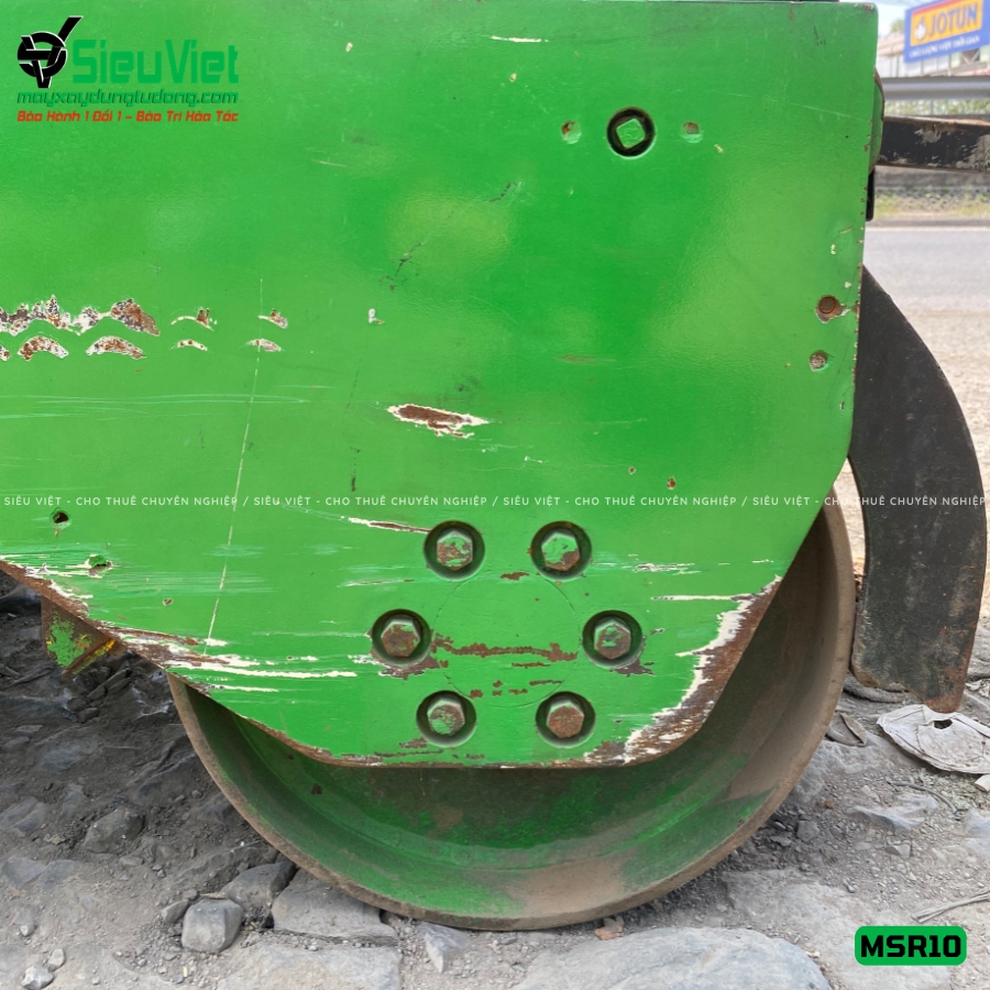 Cơ cấu khung gầm xe lu rung nhỏ Meiwa MSR10