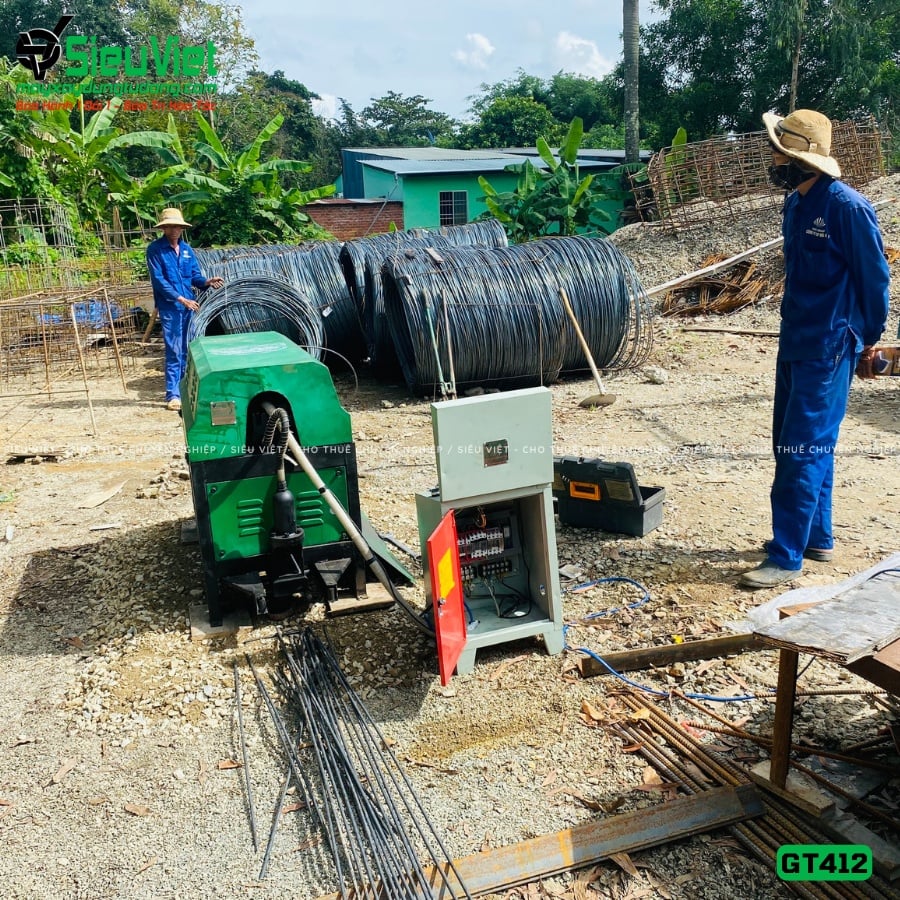Máy duỗi cắt sắt tự động GT412 (220V) giao&nbsp;thuê&nbsp;tháng tại Kiên Giang