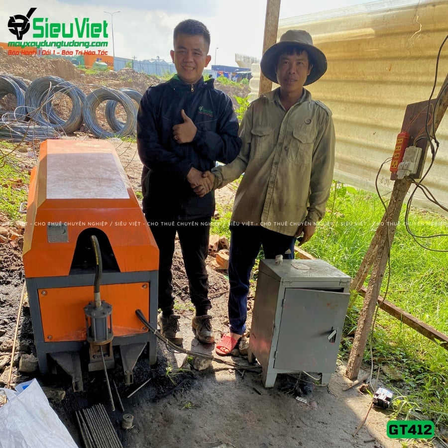 Giao thuê ngày máy duỗi cắt sắt tự động GT412